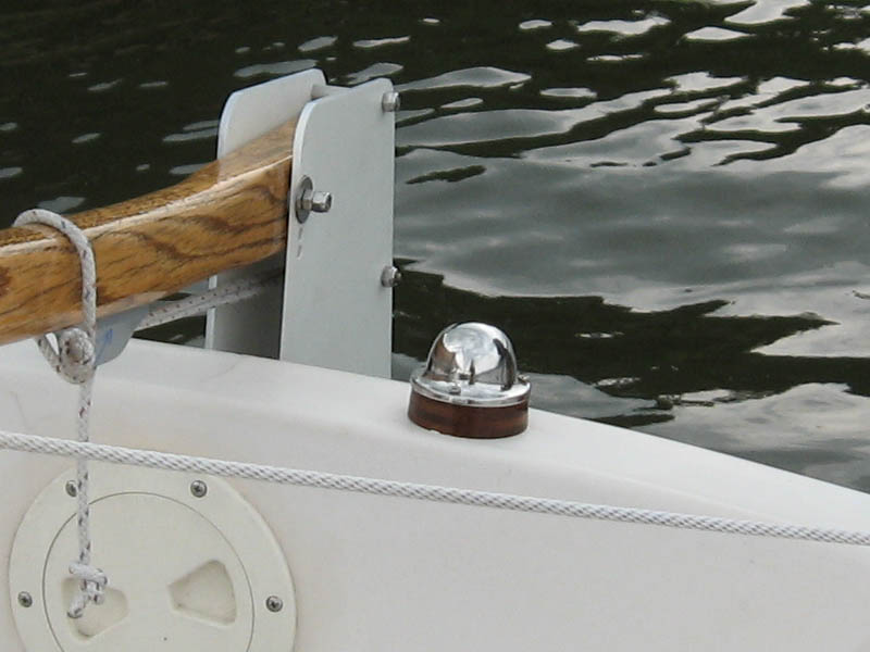 Stern light modified for GE90 Star. (Yes, I know it's partially obscured by the rudder, but that's where Gloucester put it.)