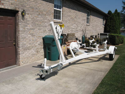 In the folded position.