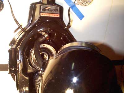 You can see the trim sender & switch taped up out of the way here.