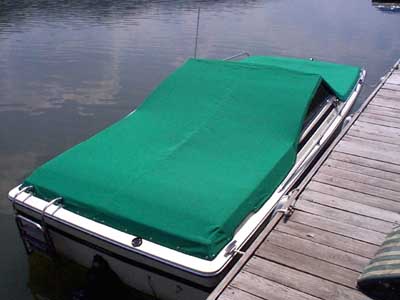 The finished cover without any supports under it.