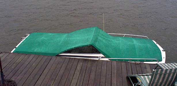 The cover doing its job on a rainy Saturday morning.