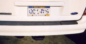 With the drawbar removed and the cover on, the hitch is rather inconspicuous.