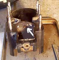 The upper shift shaft seal.