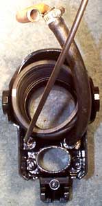 The bell housing, ready to go back on.